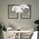 Step Into Design Lampa wisząca STONE FLAT biała 60 cm DN429-600
