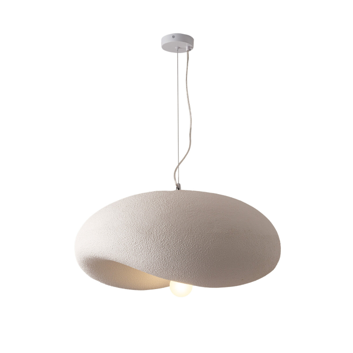 Step Into Design Lampa wisząca STONE FLAT biała 40 cm DN429-400