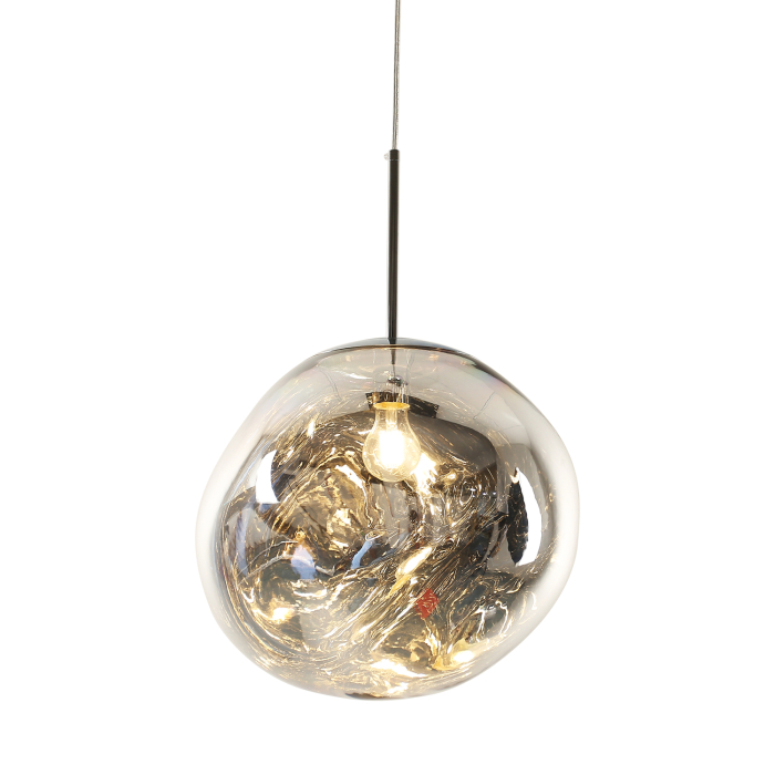 Step Into Design Lampa wisząca GLAM L srebrna 38 cm MP-1239-380 chrome