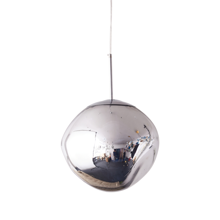 Step Into Design Lampa wisząca GLAM L srebrna 38 cm MP-1239-380 chrome