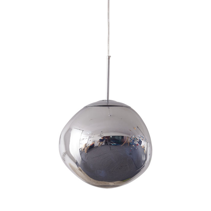 Step Into Design Lampa wisząca GLAM L srebrna 38 cm MP-1239-380 chrome
