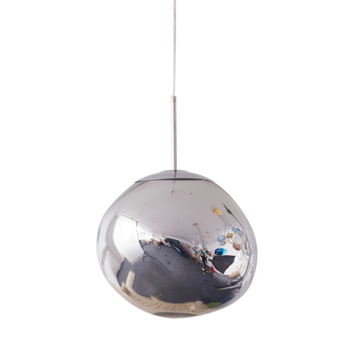 Step Into Design Lampa wisząca GLAM L srebrna 38 cm MP-1239-380 chrome