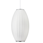 Step Into Design Lampa wisząca SILK BARREL biała 60 cm ST-2335-30