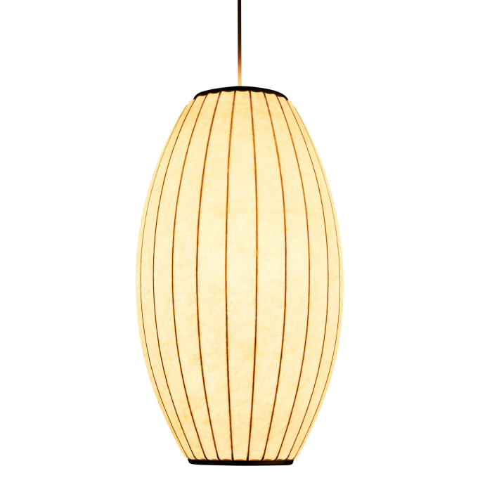 Step Into Design Lampa wisząca SILK BARREL biała 60 cm ST-2335-30