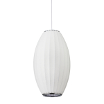 Step Into Design Lampa wisząca SILK BARREL biała 60 cm ST-2335-30