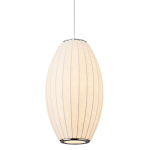 Step Into Design Lampa wisząca SILK BARREL biała 60 cm ST-2335-30