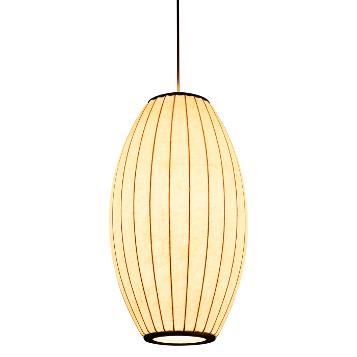 Step Into Design Lampa wisząca SILK BARREL biała 60 cm ST-2335-30