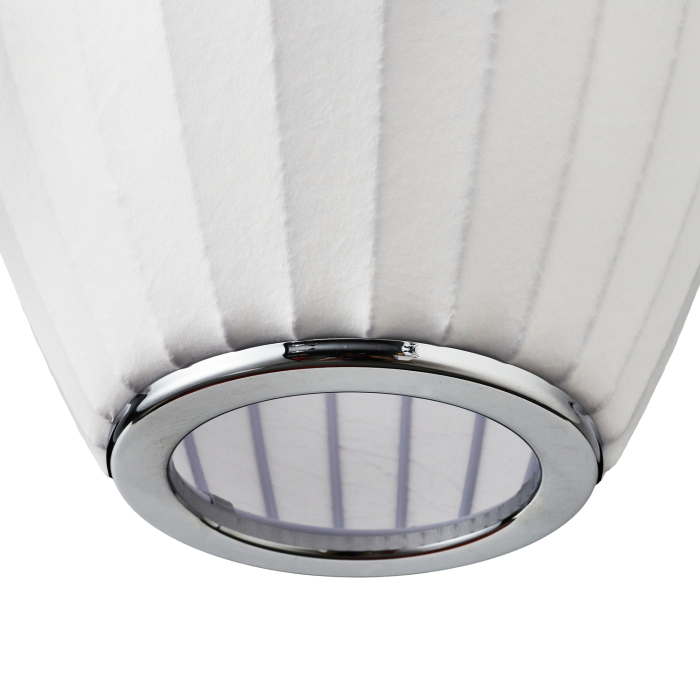 Step Into Design Lampa wisząca SILK BARREL biała 60 cm ST-2335-30