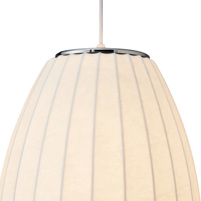 Step Into Design Lampa wisząca SILK BARREL biała 60 cm ST-2335-30