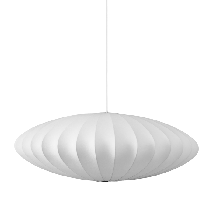 Step Into Design Lampa wisząca SILK FLAT biała 50 cm ST-2328-50
