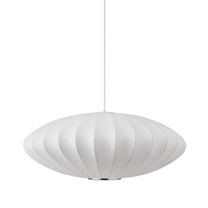 Step Into Design Lampa wisząca SILK FLAT biała 50 cm ST-2328-50