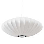Step Into Design Lampa wisząca SILK FLAT biała 50 cm ST-2328-50