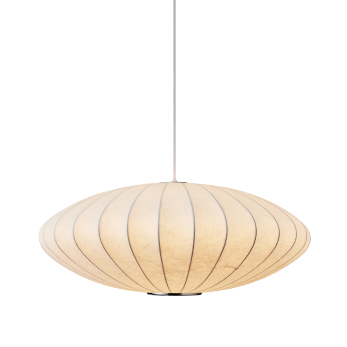 Step Into Design Lampa wisząca SILK FLAT biała 50 cm ST-2328-50