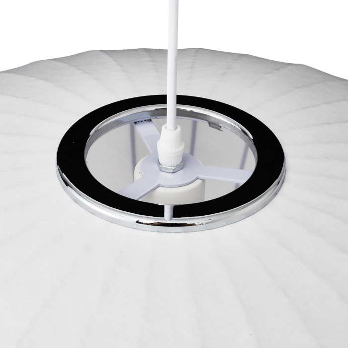Step Into Design Lampa wisząca SILK FLAT biała 50 cm ST-2328-50