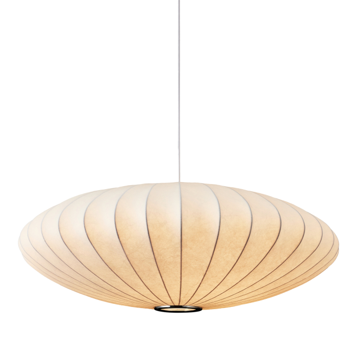 Step Into Design Lampa wisząca SILK FLAT biała 50 cm ST-2328-50