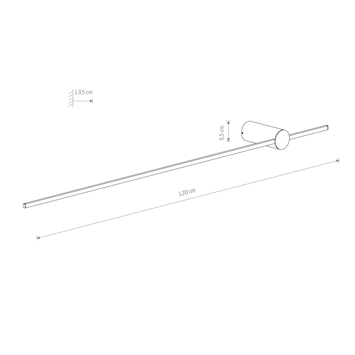 Nowodvorski SABER LED L  Ścienna Kinkiet obrazowe Max moc 16W LED 3000K Czarny 10314