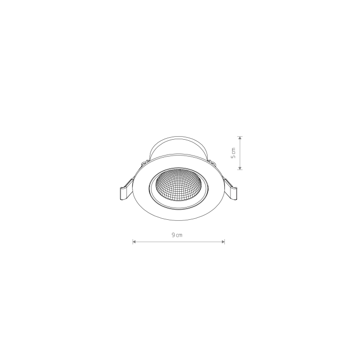 Nowodvorski EGINA LED 5W  Spot Podtynkowa Max moc 5W LED 3000K Biały 10546