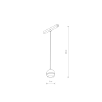 Nowodvorski LVM SLOT LED 5W 4000K System konfigurowalny LVM Track System Lampa LED Max moc 5W LED 4000K Czarny 10653