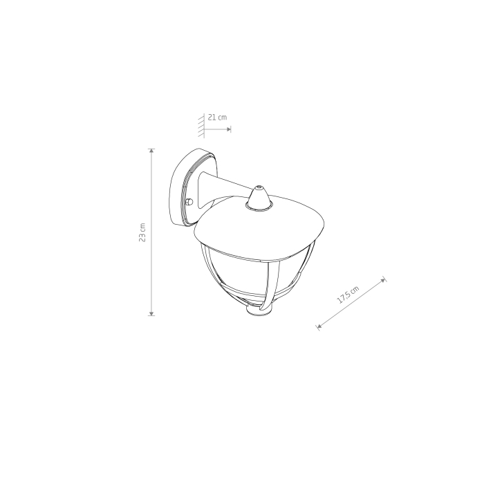 Nowodvorski AMELIA Zewnętrzna  Ścienna Natynkowa Max moc 10W only LED E27 Czarny 10495