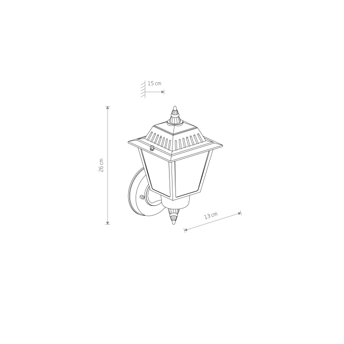 Nowodvorski ANA Zewnętrzna  Ścienna Natynkowa Max moc 10W only LED E27 Czarny 10499