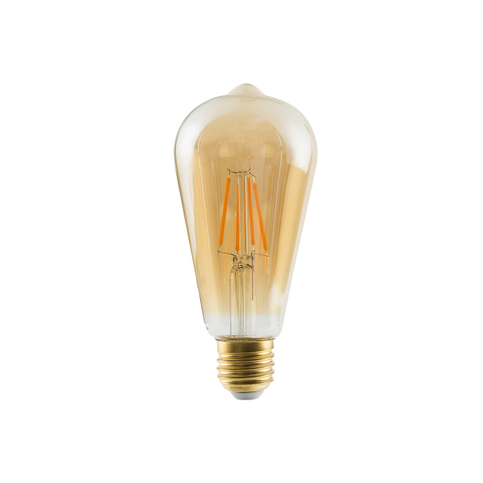 Nowodvorski BULB VINTAGE LED E27, 6W Źródła światła i akcesoria  E27 Max moc 6W LED 2200K Transparentny bursztynowy 10594