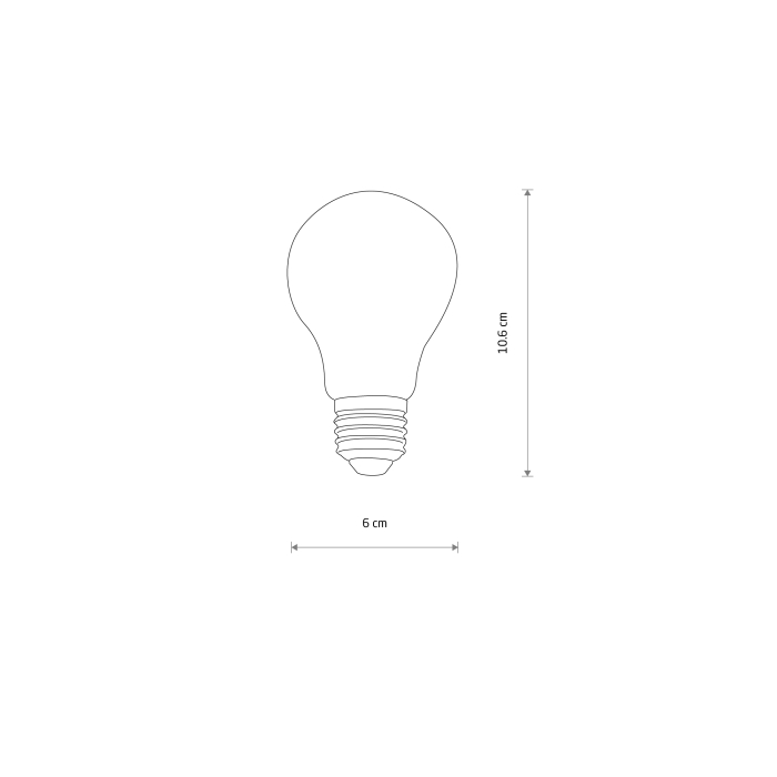 Nowodvorski BULB  LED  E27, A60, 7W Źródła światła i akcesoria  E27 Max moc 7W LED 3000K Transparentny bursztynowy 10587