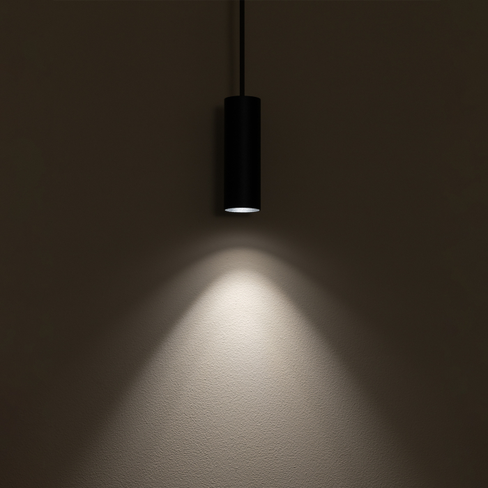 Nowodvorski FOURTY S  Sufitowa Wisząca Max moc 10W only LED GU10 R35 Czarny 10765