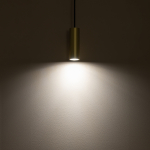 Nowodvorski FOURTY S  Sufitowa Wisząca Max moc 10W only LED GU10 R35 Mosiądz 10766