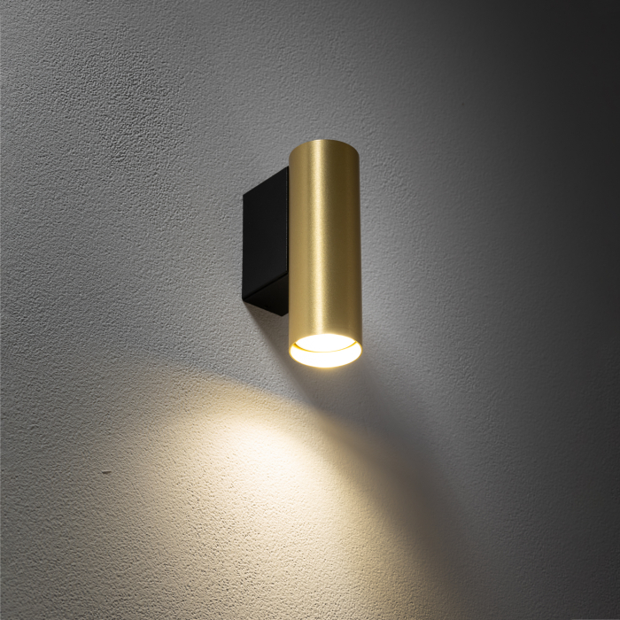 Nowodvorski FOURTY WALL S  Ścienna Kinkiet Max moc 10W only LED GU10 R35 Mosiądz 10748