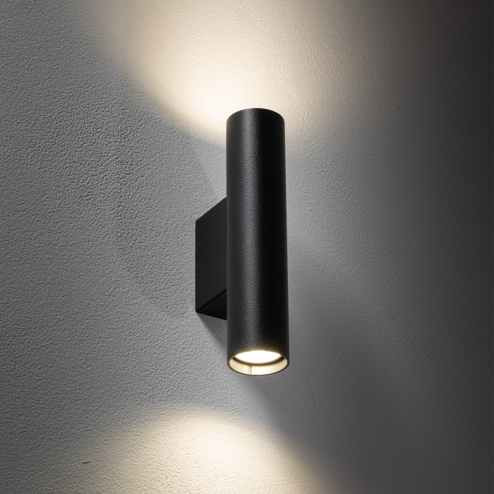 Nowodvorski FOURTY WALL M  Ścienna Kinkiet Max moc 10W only LED GU10 R35 Czarny 10753
