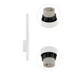 Nowodvorski FOURTY WALL XL  Ścienna Kinkiet Max moc 10W only LED GU10 R35 Biały 10758