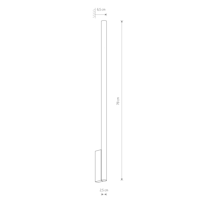 Nowodvorski LASER WALL XL  Ścienna Kinkiet Max moc 10W only LED G9 Satynowy czekoladowy 10832