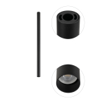 Nowodvorski FOURTY M  Spot Natynkowa Max moc 10W only LED GU10 R35 Czarny 10821