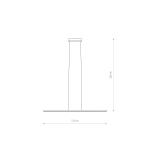 Nowodvorski BAR LED S  Sufitowa Wisząca Max moc 21W LED 4000K Czarny 10847