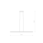 Nowodvorski BAR LED M  Sufitowa Wisząca Max moc 24W LED 4000K Czarny 10848