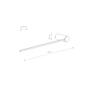 Nowodvorski ARM LED M  Ścienna Kinkiet obrazowe Max moc 10W LED 4000K Czarny 10855