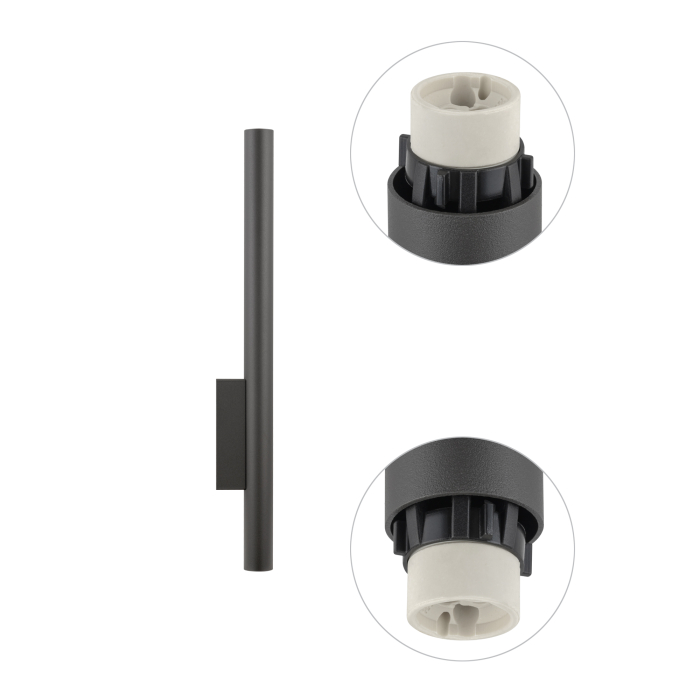 Nowodvorski FOURTY WALL XL  Ścienna Kinkiet Max moc 10W only LED GU10 R35 Szary 10893