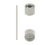 Nowodvorski FOURTY L  Spot Natynkowa Max moc 10W only LED GU10 R35 Szary 10895