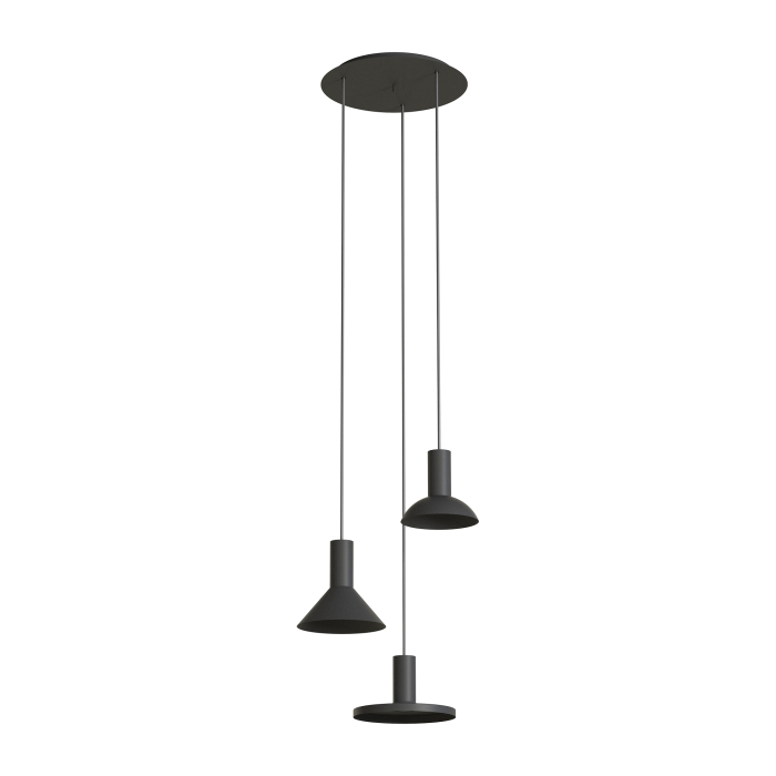Nowodvorski HERMANOS  Sufitowa Wisząca Max moc 10W only LED GU10 Czarny 10905