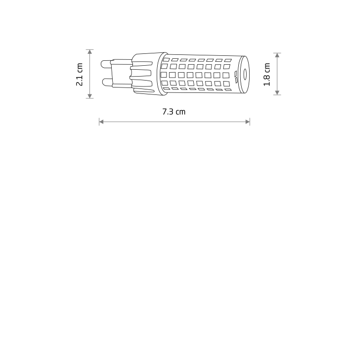 Nowodvorski BULB LED G9, 7W Źródła światła i akcesoria  G9 Max moc 7W LED 4000K 10933