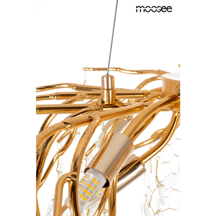 MOOSEE lampa wisząca RIVIERA 60 złota /   clear (5900168832947)