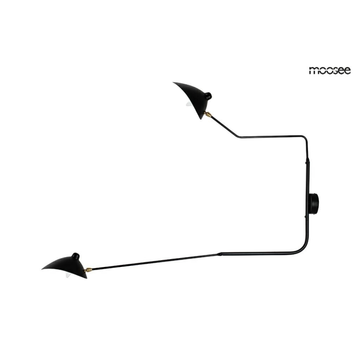 MOOSEE lampa ścienna RAVEN 2 - aluminium, stal węglowa (MSE1501100205)