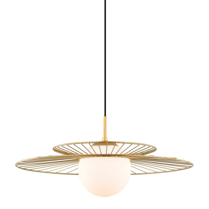 ITALUX Sarah Złoty Wisząca 1xE27 40W MDM-4000/1 GD