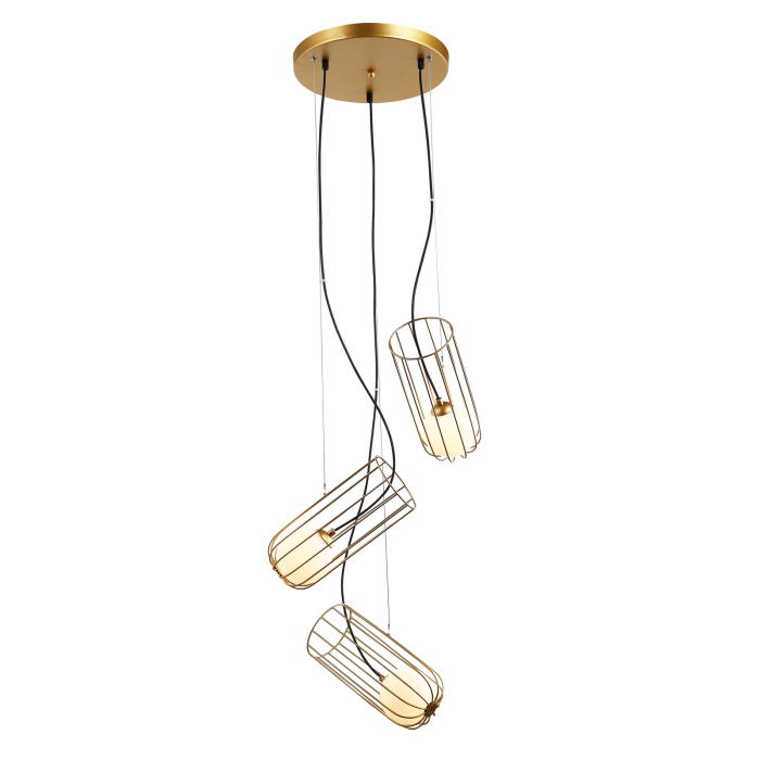 ITALUX Coco Złoty Wisząca 3xG9 25W MDM-3941/3 GD