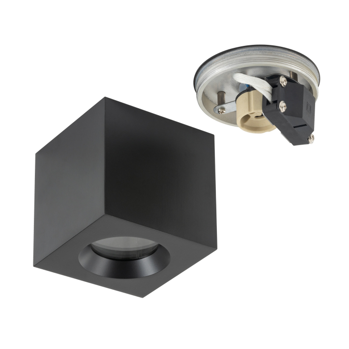 Nowodvorski PARANA   Natynkowe Max moc 15W only LED GU10 IP44 Czarny 10718