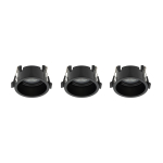 Nowodvorski CUP 3 PC SET   Podtynkowa Max moc 10W only LED GU10  Czarny 10794