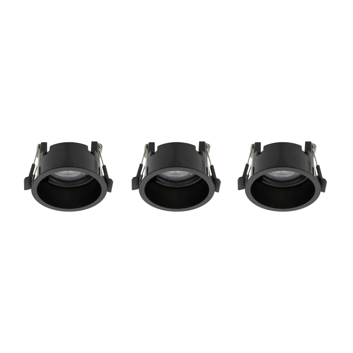 Nowodvorski CUP 3 PC SET   Podtynkowa Max moc 10W only LED GU10  Czarny 10794