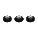 Nowodvorski CUP 3 PC SET   Podtynkowa Max moc 10W only LED GU10  Czarny 10794
