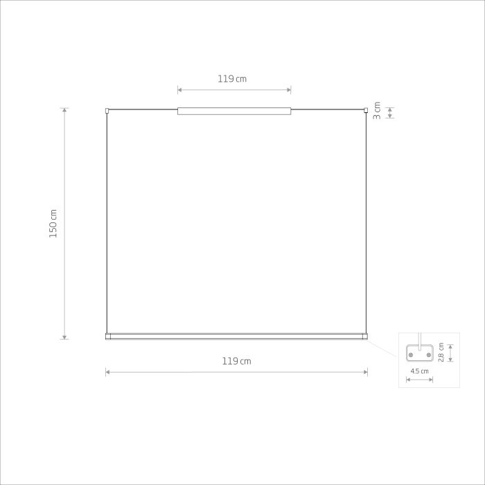 Nowodvorski CL H LED PRO  Lampy sufitowe Liniowa Max moc 29W LED  3000K Biały 10523