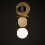 Nowodvorski DROPS WOOD A  Lampy sufitowe Lampy wiszące Max moc 12W only LED G9  Naturalne drewno 11173